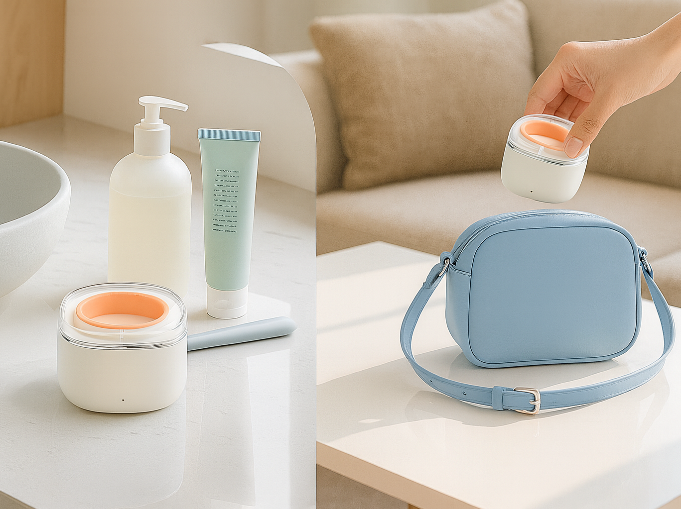 Soniclaire™ Bloom Mini Wax Warmer USB Kit for Women Hair Removal