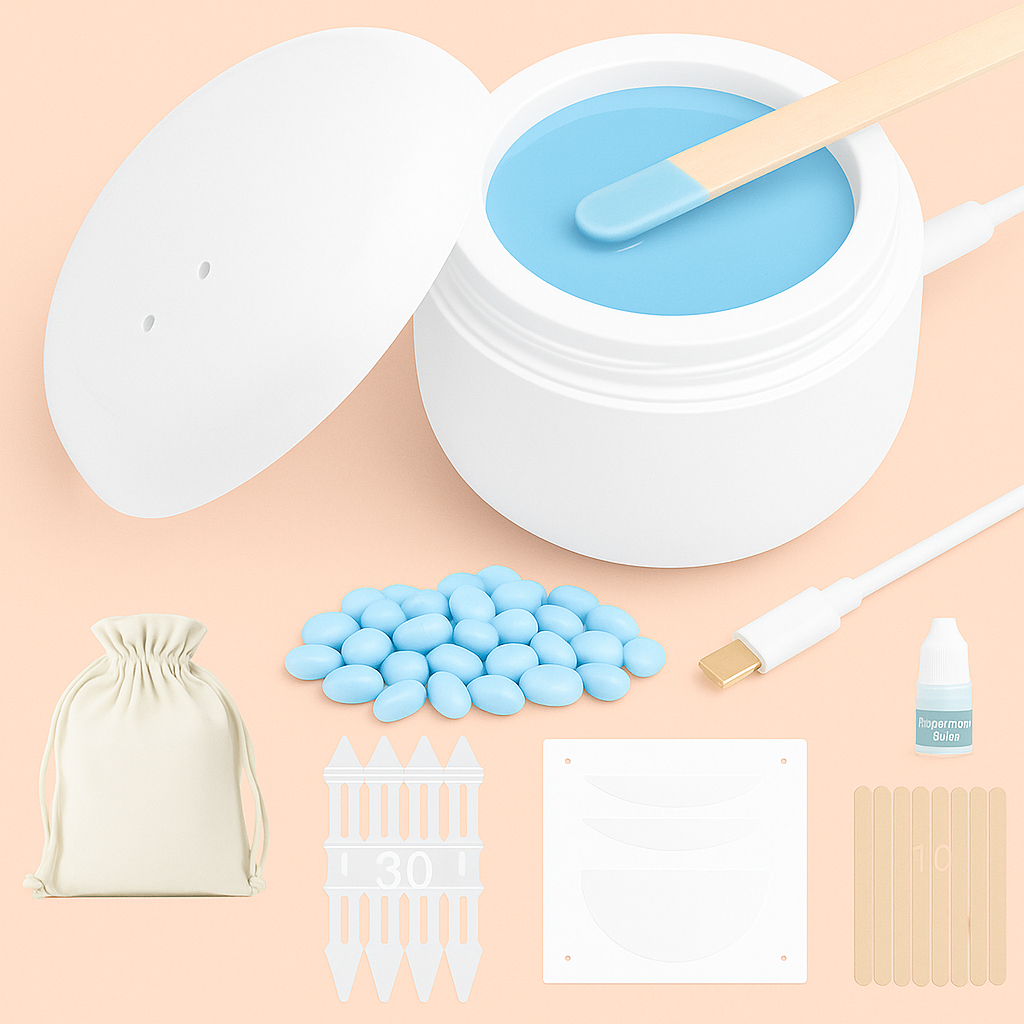 Soniclaire™ Bloom Mini Wax Warmer USB Kit for Women Hair Removal